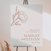 Minimalistische Boho Wedding Welcome Sign Poster F