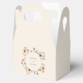 Minimalistische Boho Wildflower Bloemen Bruiloft Bedankdoosjes (Geopend)