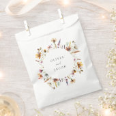 Minimalistische Boho Wildflower Bloemen Bruiloft Bedankzakje (Geknipt)