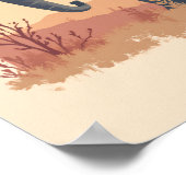 Minimalistische Boho Wise Elephant Abstracte muurk Poster (Hoek)