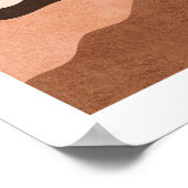 Minimalistische Boho Woestijn Landschapskunst Poster (Hoek)