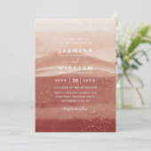 Minimalistische Boho Woestijn Terracotta QR Code T Kaart (Staand voorkant)