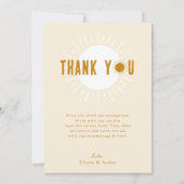 Minimalistische Boho Zonneschijn Platte Verticale Bedankkaart (Voorkant)