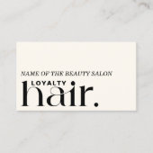 Minimalistische Boho Zwart Wit Beauty Loyalty Kaar (Voorkant)