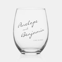 Minimalistische Boho Zwart Wit Script Wedding Cust