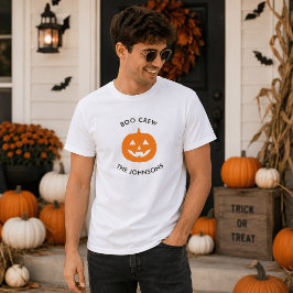 Minimalistische Boo Crew – Persoonlijke Halloween T-shirt