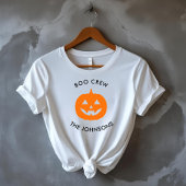Minimalistische Boo Crew Pompoen – gepersonaliseer T-shirt