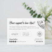 Minimalistische Boo-tiful Halloween Spooky Bedankt (Staand voorkant)