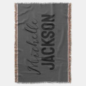 Minimalistische boodschap over de moderne Jouw naa Deken (Voorkant Verticaal)