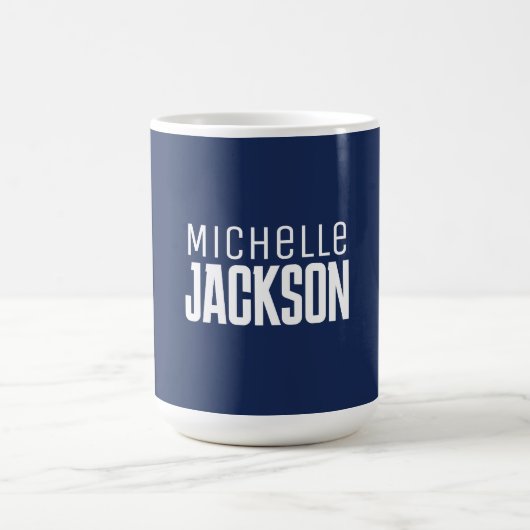 Minimalistische boodschap over de moderne Jouw naa Koffiemok (Center)