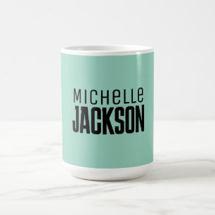 Minimalistische boodschap over de moderne Jouw naa Koffiemok