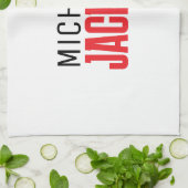 Minimalistische boodschap over de moderne Jouw naa Theedoek (Gevouwen)