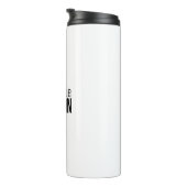 Minimalistische boodschap over de moderne Jouw naa Thermosbeker (Geroteerd rechts)