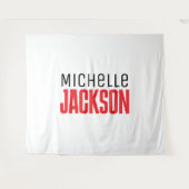 Minimalistische boodschap over de moderne Jouw naa Wandkleed (Voorkant (horizontaal))