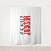 Minimalistische boodschap over de moderne Jouw naa Wandkleed (Voorkant)