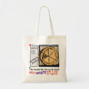 Minimalistische Boodschappenrit Kalfsvlees Overgeb Tote Bag