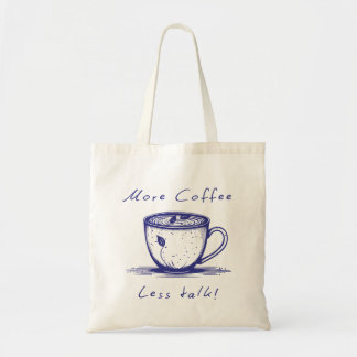 Minimalistische boodschappentas voor koffieliefheb tote bag