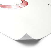  minimalistische boog Baby shower welkom Poster (Hoek)