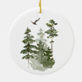 Minimalistische Boog en Boom Toekomstige Ouders Keramisch Ornament (Achterkant)