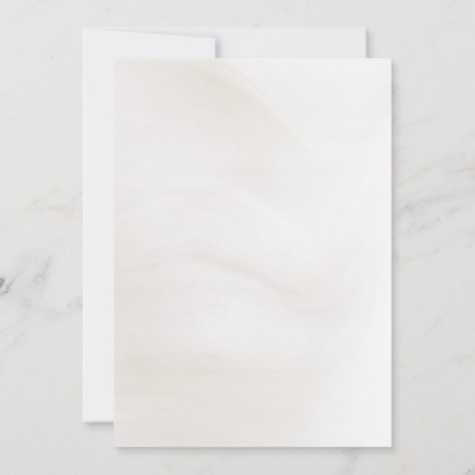 Minimalistische boog en script trouwfoto save the date (Achterkant)