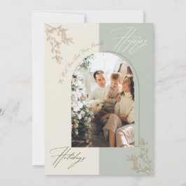 Minimalistische boog familie foto vakantie Kaart