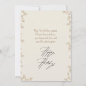 Minimalistische boog familie foto vakantie Kaart (Achterkant)