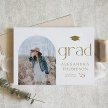 Minimalistische boog foto goud foto afstuderen