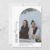 Minimalistische Boog Foto Wil Je Mijn...Kaart Kaart (Voorkant)