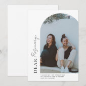 Minimalistische Boog Foto Wil Je Mijn...Kaart Kaart (Voorkant / Achterkant)