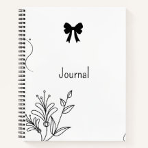 Minimalistische Boog Journal Notebook Signature De