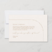 Minimalistische Boog Matron of Honor Voorstel Kaar Kaart (Voorkant)