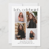 Minimalistische boog modern eenvoudig 5 foto Afstu Kaart (Achterkant)