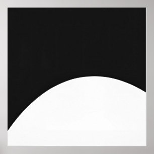 Minimalistische boog - Moderne Abstracte muurkunst Poster