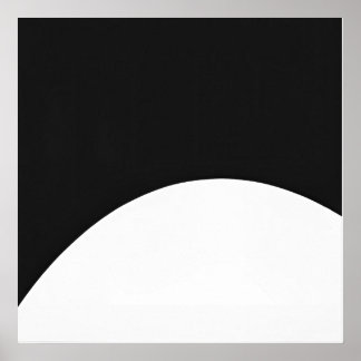 Minimalistische boog - Moderne Abstracte muurkunst Poster