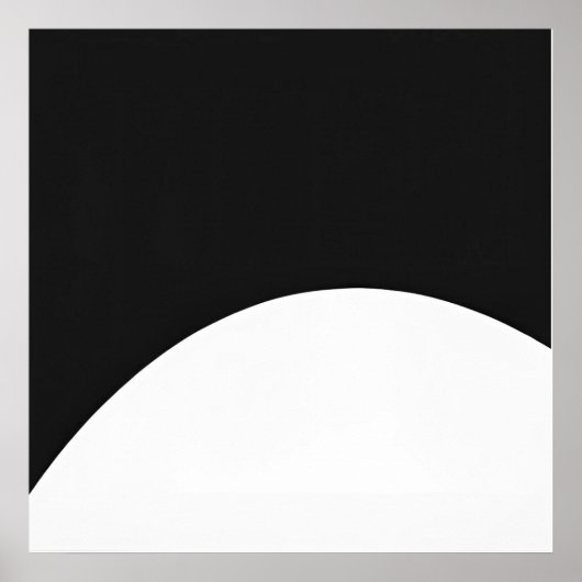 Minimalistische boog - Moderne Abstracte muurkunst Poster (Voorkant)