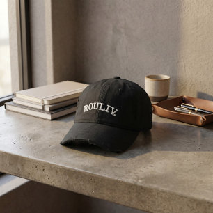 Minimalistische boog op maat   Klassiek uniform vo Geborduurde Pet