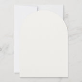 Minimalistische boogvormige regenboog Kaart | mode (Achterkant)