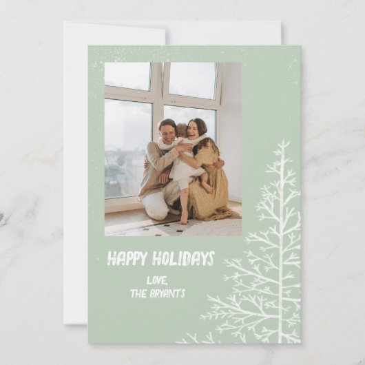 MINIMALISTISCHE BOOM KERST KAART (Voorkant)