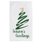 Minimalistische Boom Klein Cadeauzakje (Achterkant)