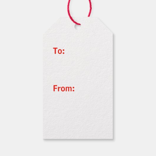 Minimalistische "Boom-leugenachtige" Kerstmis Cadeaulabel (Achterkant)