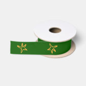 Minimalistische Boom Ster Satijnen Lint (Spoel)