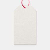 Minimalistische boom vrolijk kerstfeest cadeaulabel (Achterkant)