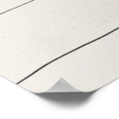 Minimalistische boom zwart moderne minimalistische poster (Hoek)