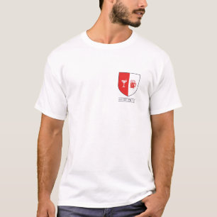 Minimalistische Booze Shield Crest T-shirt