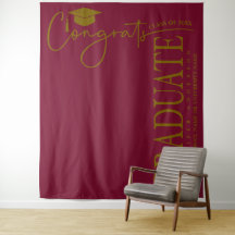Minimalistische Bordeaux Gouden Gefeliciteerd Afge