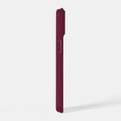 Minimalistische bordeauxwijn gepersonaliseerd iPhone 15 case (Rechterkant)