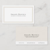 Minimalistische Border Afstuderen studentenoproepk Visitekaartje (Voorkant / Achterkant)