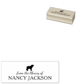 Minimalistische Border Collie Dog, uit de biblioth Rubberstempel (Gestempeld)