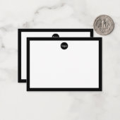 Minimalistische Border Custom Logo Business Notitiekaartje (Voorkant / Achterkant in situ)