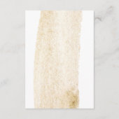 Minimalistische Borstel | Nep-goud gastinformatie Informatiekaartje (Achterkant)